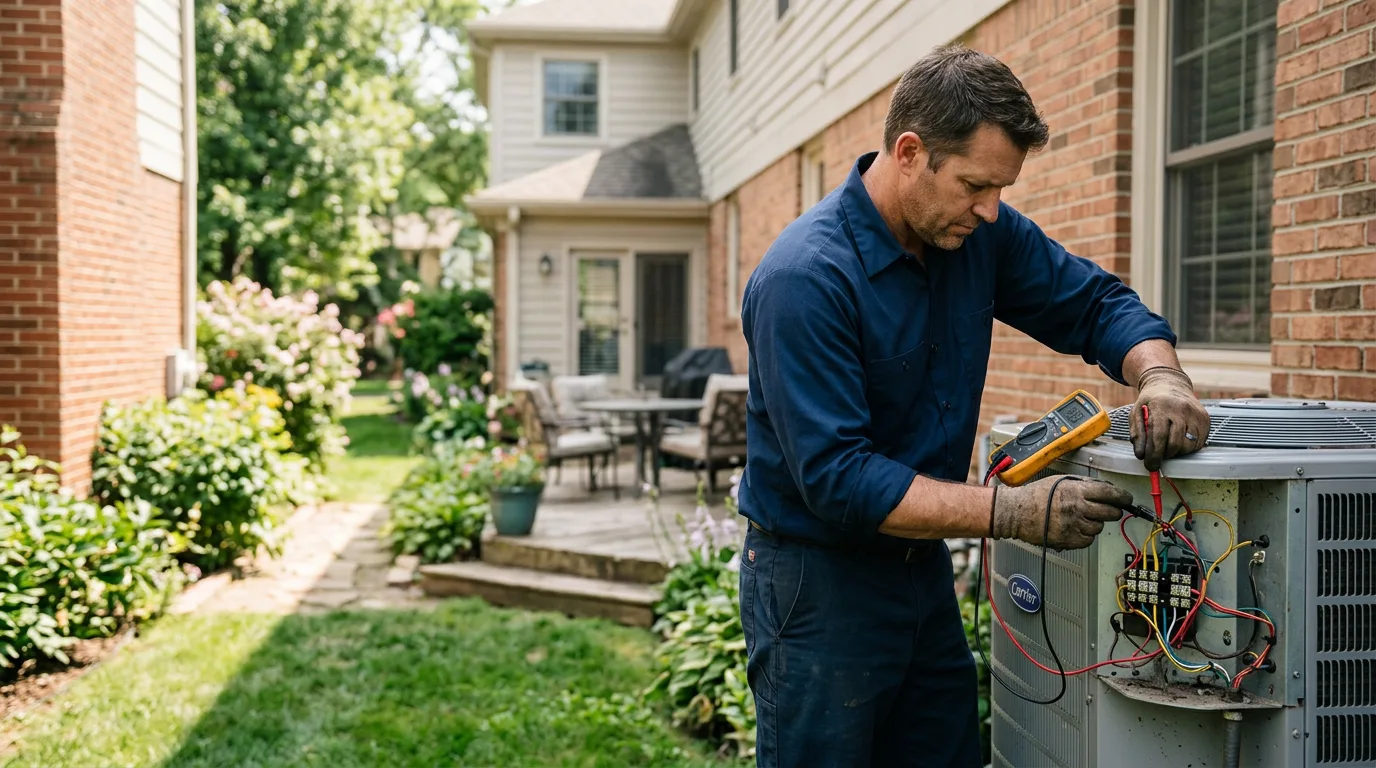 HVAC technician working near Rozel, KS